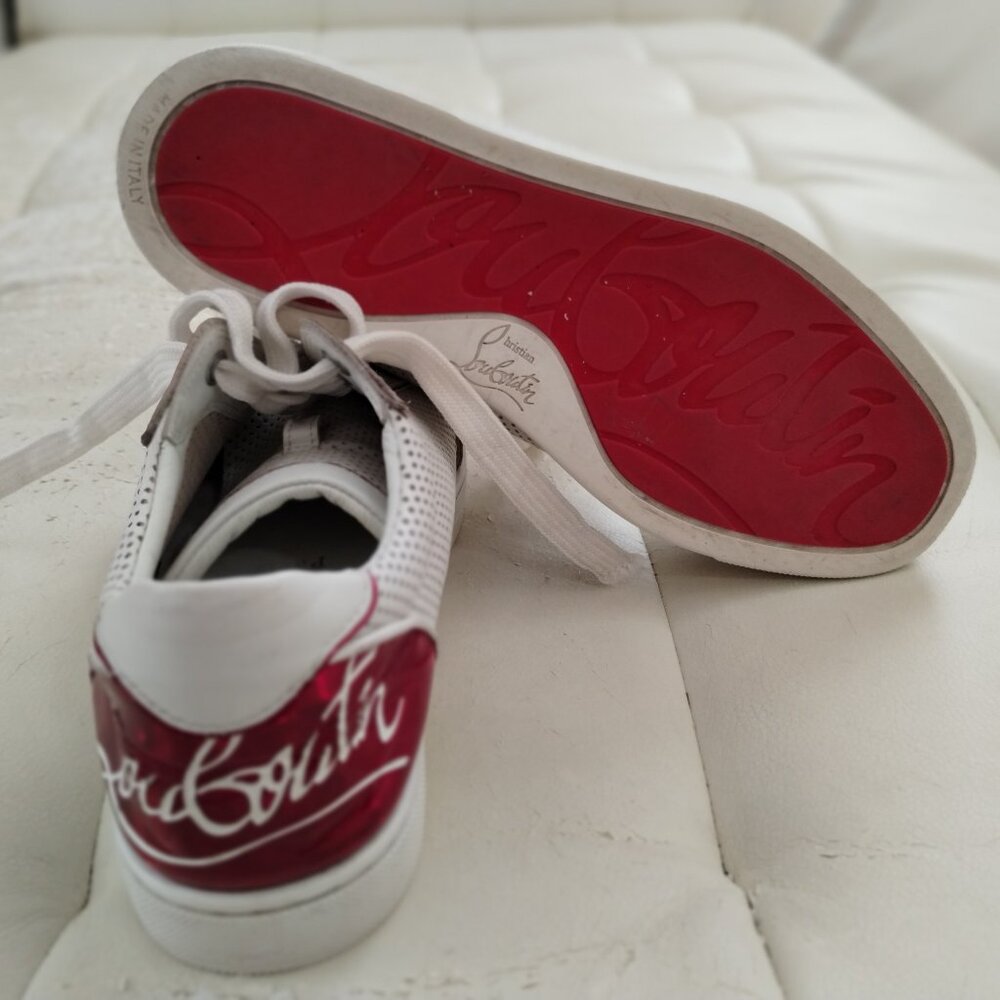 Women's Size US 7 (37) Christian Louboutin Fun Vieira Leather Sneakers